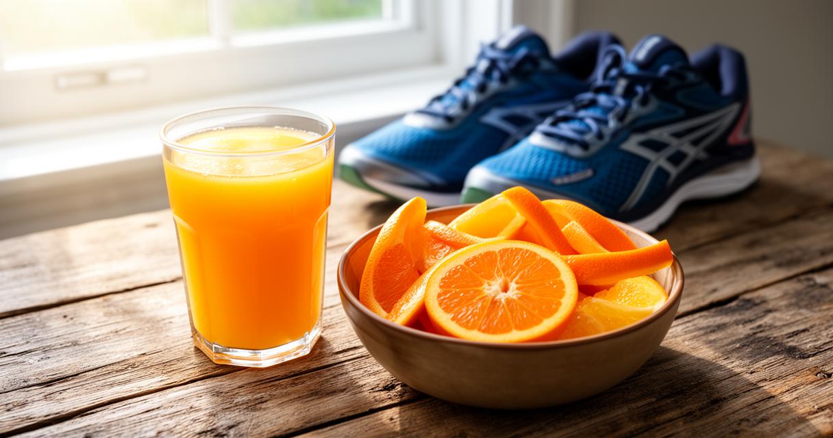 Vitamine C et énergie : la place du jus d&rsquo;orange dans l&rsquo;alimentation du sportif